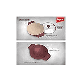 IMPEX RUBY 3Pcs Aluminium Diecast Nonstick Tawa Pan and Multipan Non-Stick Coated Cookware Set  | Aluminium | 3 Piece |
