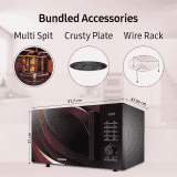 Samsung | MC28A5145VR/TL | 28 L | Convection Microwave Oven | Black and Pattern,