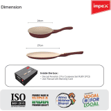 IMPEX | RUBY 2 PCS DIECAST NONSTICK COOKWARE SET