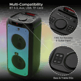 boAt Partypal 390  Bluetooth Party Speaker | 160 W | Space Black