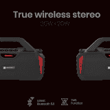 PORTRONICS | POR 1310 | 20W PORTABLE WIRELESS BT SPEAKER | RED