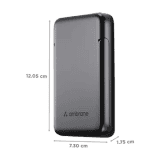 ambrane AeroSync PB 10 10000 mAh 15W Fast Charging Power Bank | Black
