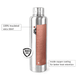 Cello Vigo Stainless Steel Flask | Double Walled | 750 ml | Silver
