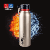 Cello Beatle Stainless Steel Sports Bottle | 700 ml | Gold