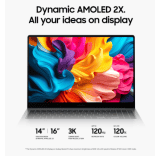 Samsung Galaxy Book4 Pro NP940XGK-KG2IN Laptop | Intel Core Ultra 7-155H | 14 inch | 16GB | 512GB | Windows 11 Home | MSO | OLED | Moonstone Gray