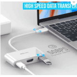Portronics C-Konnect POR-1041 C-Konnect USB-C Multiport Adapter HDMI Connector | White
