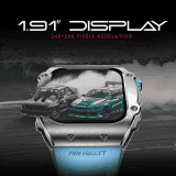 Fire-Boltt ASPHALT Bluetooth Calling Smart Watch | Silver Blue | BSW176