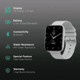 Fire-Boltt Mercury BSW006 Smart Watch Bluetooth | 45mm Multiple Sports Mode with HD Display | Grey