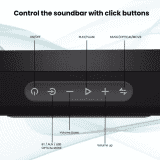 PORTRONICS | POR 1675 | SOUND SILK 5 WIRELESS SOUNDBAR 80W | BLACK