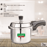 GREENCHEF CLASSIC 2 IN 1 | COMBI WITH SINGLE LID SS(3+2L) | PRESSURE COOKER