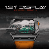 Fire-Boltt Asphalt Smart Watch | Gun Metal Orange | BSW176