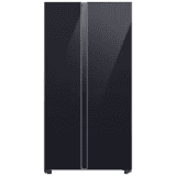 SAMSUNG | Refrigerator | 653 Litres | 3 Sta | Frost Free Side by Side Door Smart Wifi Twin Cooling Plus | Glam Deep Charcoal | RS76CB81A333HL
