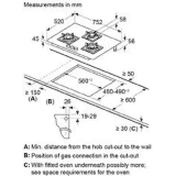 BOSCH | PND7B6F10I  | Series 6 | 3 Burners | 75 cm | Tempered glass |  Glass Automatic Hob   Black