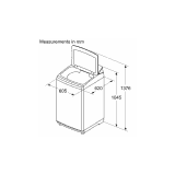BOSCH | , WOI703M0IN | Series 4 | 7 kg  | 5 Star |  Inverter Fully Automatic Top Load Washing Machine | Maroon