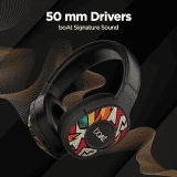 boAt Rockerz 550 Bluetooth Wireless Over Ear Headphones | Black Symphony