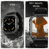 boAt Wave Force 2 Bluetooth Calling Smartwatch | 1.96 Inch | HD Display Smartwatch | Active Black