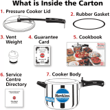 Hawkins Inner Lid Induction Bottom Pressure Cooker | Stainless Steel | 5 L | HSS50