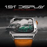 Fire-Boltt ASPHALT Newly Launched Racing Edition Smart Watch | Bluetooth Calling | Silver Orange | BSW176