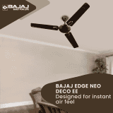 Bajaj Edge Hs Neo Deco Ee Ceiling Fans | 1200Mm | Choco Brown