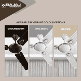 Bajaj Edge Hs Neo Deco Ee Ceiling Fans | 1200Mm | Choco Brown