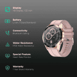 FIRE BOLTT  TALK PRO | BSW038 | SMART WATCH | GOLD | PINK
