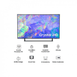 Samsung | UA43CU8570ULXL |  108 cm (43 Inch) | 4K Ultra HD Smart LED TV | Titan Grey
