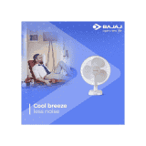 BAJAJ Esteem Table Fan | 400 mm | 3 Blade | White