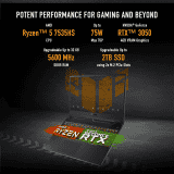 ASUS TUF A15 |  AMD Ryzen 5 Hexa Core 7535HS | 16 GB | 512 GB SSD | 15.6 inch | 144 Hz | Graphite Black | FA566NC HN083WS