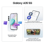 Samsung  Galaxy A35 5G | 8 GB |256 GB | Awesome Iceblue | SM-A356ELBKINS