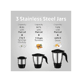 Preethi Crown Plus  | Mixer Grinder | 600 Watt | 4 Jars | Red Black | MG-258