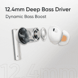 realme Buds Air 6 Tws Earbuds | 12.4 mm | Flame Silver | RMA2402