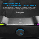 hp DHE-6002 Wired Speaker | 6 W | 3.5mm aux connectivity | Black