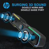 hp DHE-6002 Wired Speaker | 6 W | 3.5mm aux connectivity | Black