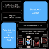 boAt Wave Astra 3 Smart Watch | 1.83 Inch | Flat Dial | Receive call | Active Black