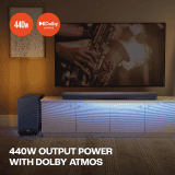 JBL Cinema SB590 Soundbar | Deep Bass | Dolby Atmos | 3.1 Channel | JBLSB590BLKIN RS