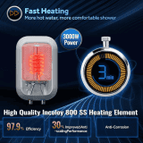 Haier Pret | 3 L |  instant water heater Geyser |  Glasslined Tank | 3000W | Rust proof Body | White | EI3V-PRET 3.0KW