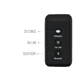 Saregama Carvaan Mini | Hindi | 2.0 Music Player Bluetooth | FM | AM | AUX | Moonlight Black