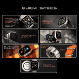 Fire Boltt Dapper | 2.15 inch | Bluetooth | Orange | BSW189