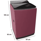 BOSCH | Fully Automatic Top Load Washing Machine | 8 kg |  Maroon | WOE802I7IN