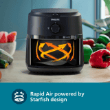 PHILIPS NA130-00 Air Fryer | 1700W | Black