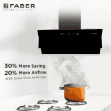 FABER Hood Comet | BLDC FL HC BK 90 |  Auto clean Chimney Auto Clean Wall Mounted Chimney