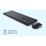 Dell Wireless USB Keyboard and Mouse Combo | Black  | KM3322W