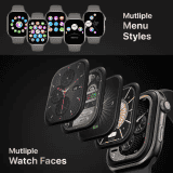 Fire Boltt Brillia Smartwatch | 51.3mm  | Largest Amoled | Bluetooth |  Champagne