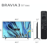 Sony Bravia 3 4K Ultra HD Smart LED Google TV | 139 cm (55 Inch) | K 55S30