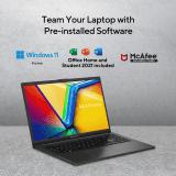 ASUS Vivobook Go 15 OLED Student Laptop | AMD Ryzen 5 7520U | 16GB | 512GB | AMD Radeon | FHD | E1504FAB-LK549WS