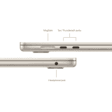 Apple MacBook Air M3  | 16 GB | 512 GB | 15 Inch | Starlight | MXD33HN/A