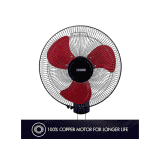 USHA Colossus Rust Free Aluminium Blade Wall Fan | 400 mm | Red
