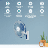 USHA Maxx Air 400MM | High Speed Wall Fan | Blue White