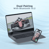 boAt Rockerz 460 Bluetooth Headset | 30 Hours Playback | Beast Mode ENx Technology | Bold Blue