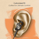 boAt Bassheads Wired Headset  | 122 ANC | Active Noise Cancellation | Type-c Interface | 13mm Drivers | Black